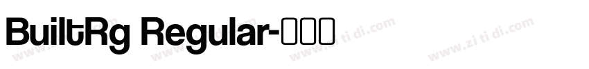 BuiltRg Regular字体转换